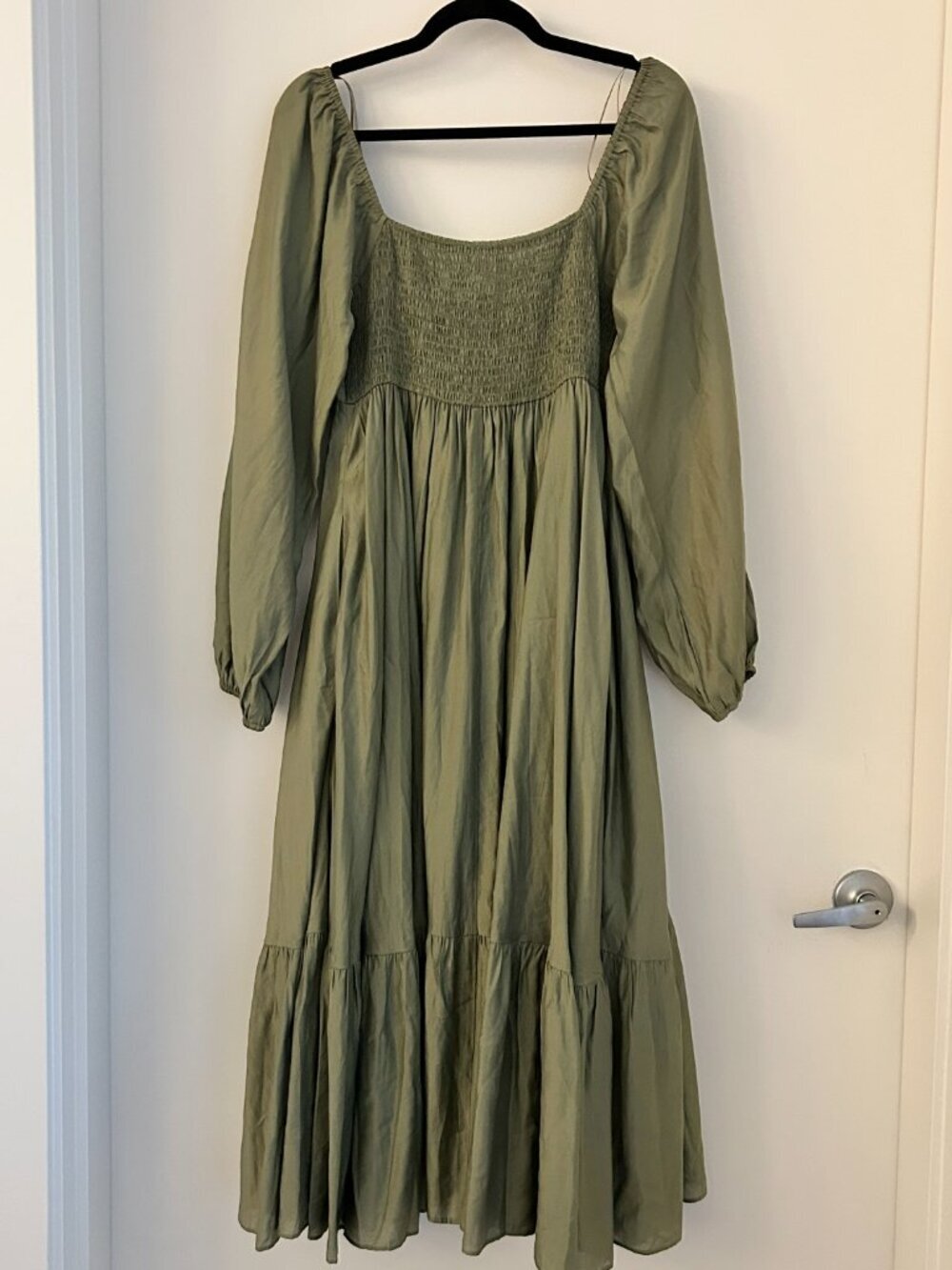 Baltic Born Annalisa Midi Dress in Olive Green Size S NWOT - Picture 11 of 11